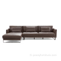 Mobilier moderne Restaurant salon Sofa en cuir